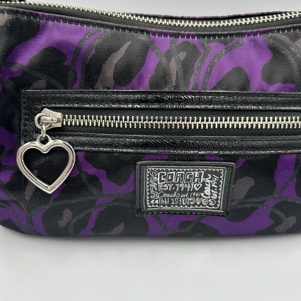 Coach Daisy‎ Ocelot Purple Demi Hobo # H1281-F20024